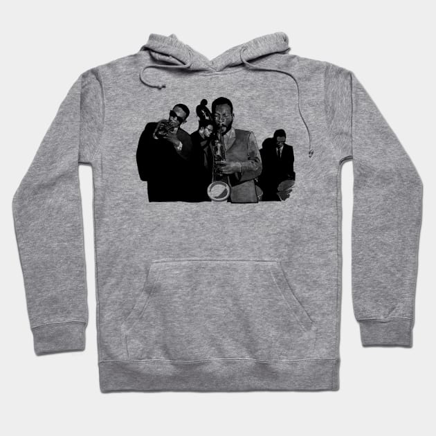 Ornette Coleman, Don Cherry, Charlie Haden, Ed Blackwell Hoodie by todd_stahl_art